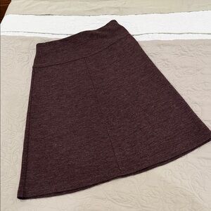 LOFT Maroon A-Line Skirt
